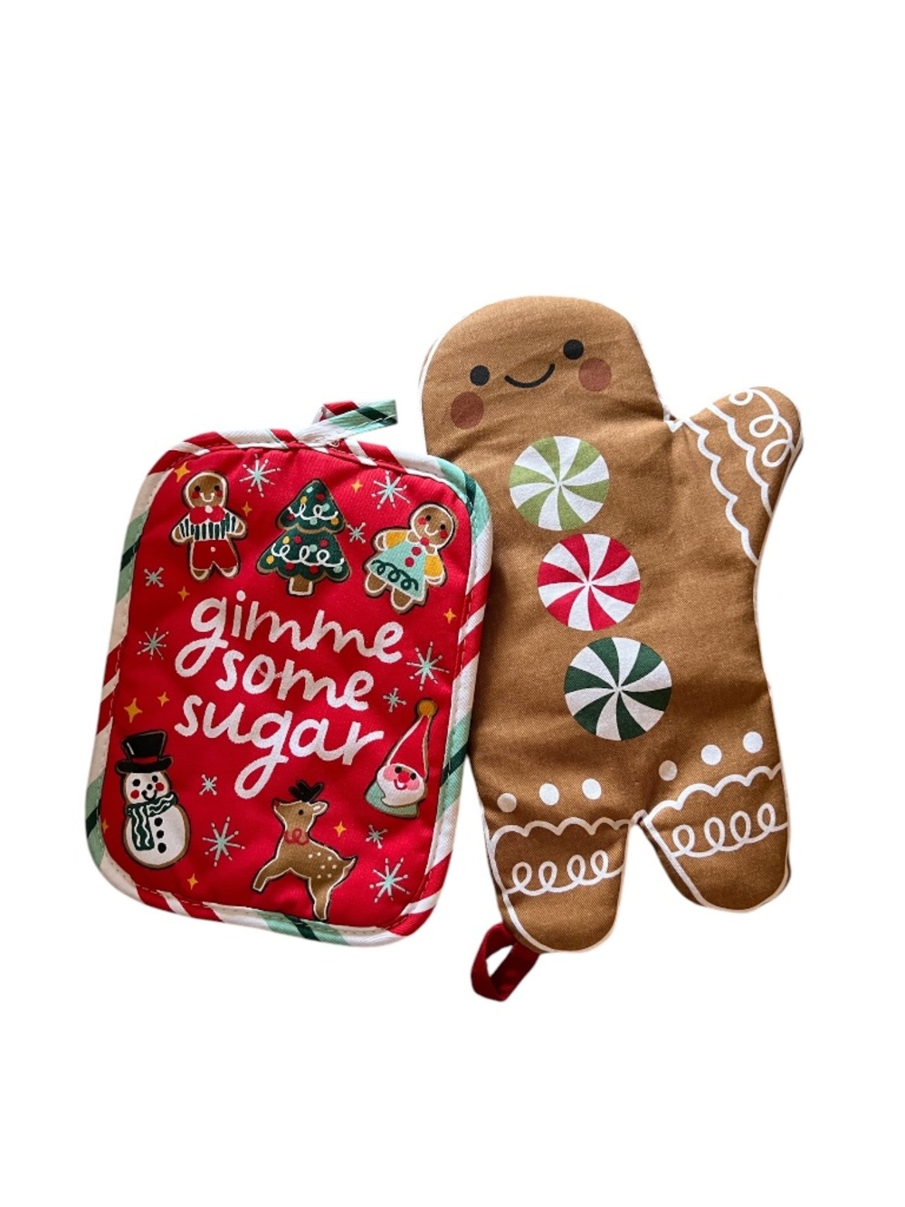 Holiday Kitchen Bundle PotHolders Red Whisk/Spatula Spoon Rest Red Cookie Cutter - Picture 5 of 5